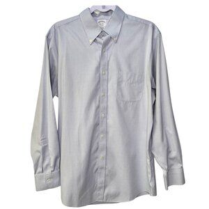 Brooks Brothers Regent Light Blue Button-Up Long Sleeve Shirt size 16-33
